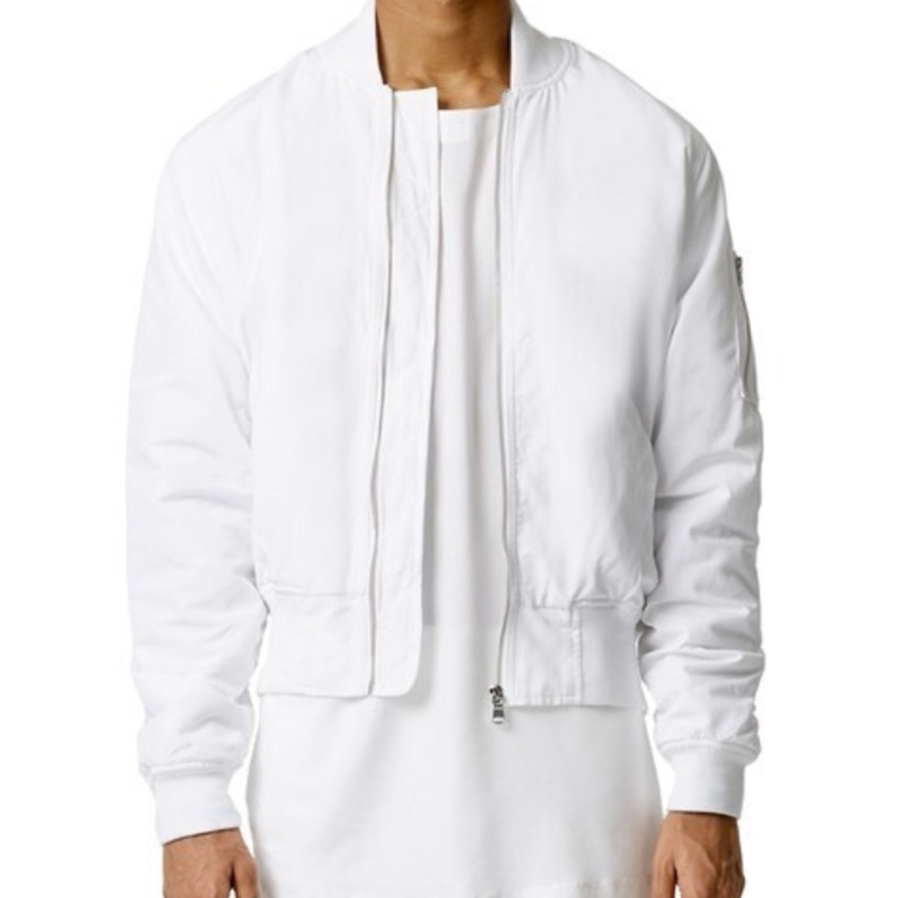 Aaa Collection Ruched Back Bomber Jacket
